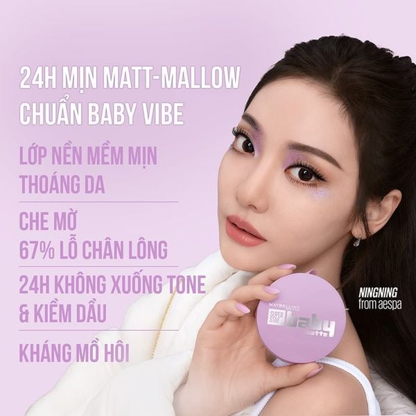  Phấn Nước Maybelline Che Phủ Tốt, Bền Màu New York Super Stay Baby Matte Up To 24H Soft Matte Cushion 11g 