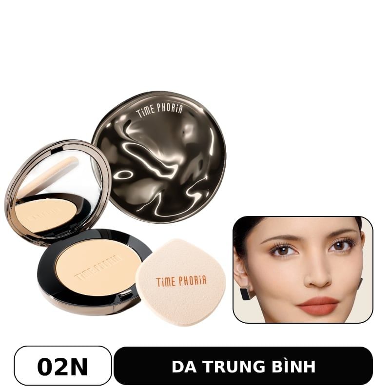 Phấn Phủ Nền Time Phoria Dạng Nén, Kiềm Dầu, Che Phủ Cao Timeless Optima Cover-Blur Skin Perfection Powder Foundation 8.5g