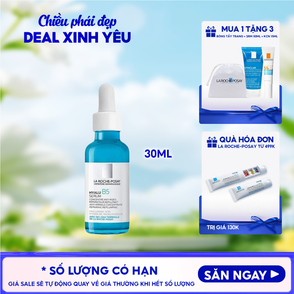  Serum La Roche-Posay Dưỡng Ẩm & Hỗ Trợ Cải Thiện Nếp Nhăn Hyalu B5 Suractivated Serum 30ml 