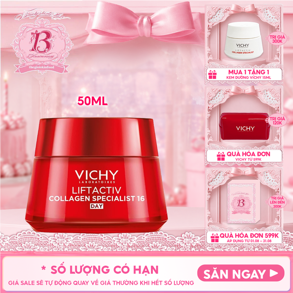  Kem Dưỡng Vichy Collagen Cải Thiện Lão Hóa Da Liftactiv Collagen Specialist 