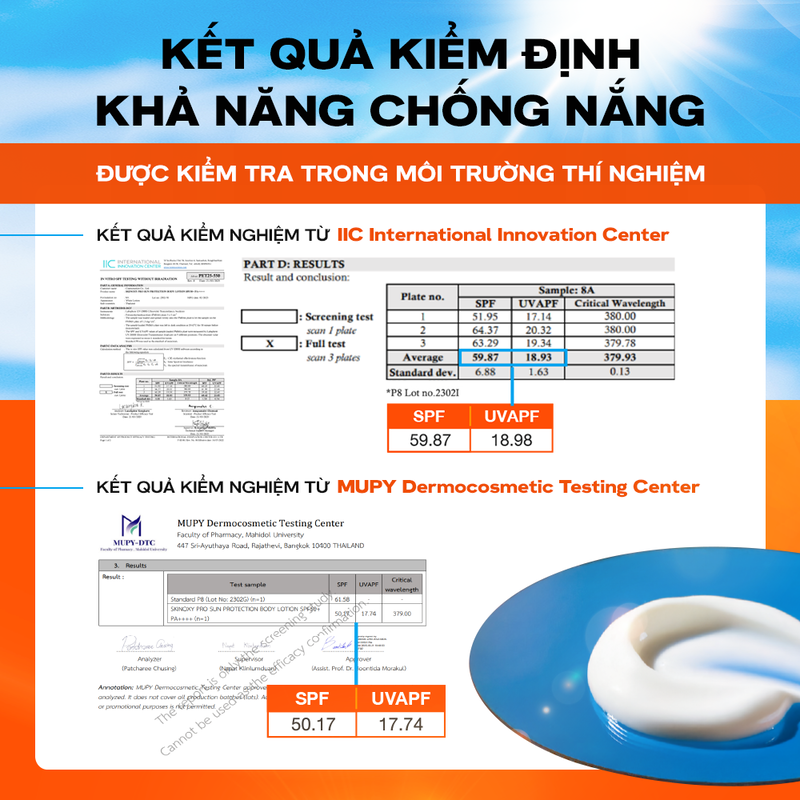 Dưỡng Thể Chống Nắng Skinoxy Pro Sun Protection Body Lotion SPF50+ PA++++ 180g