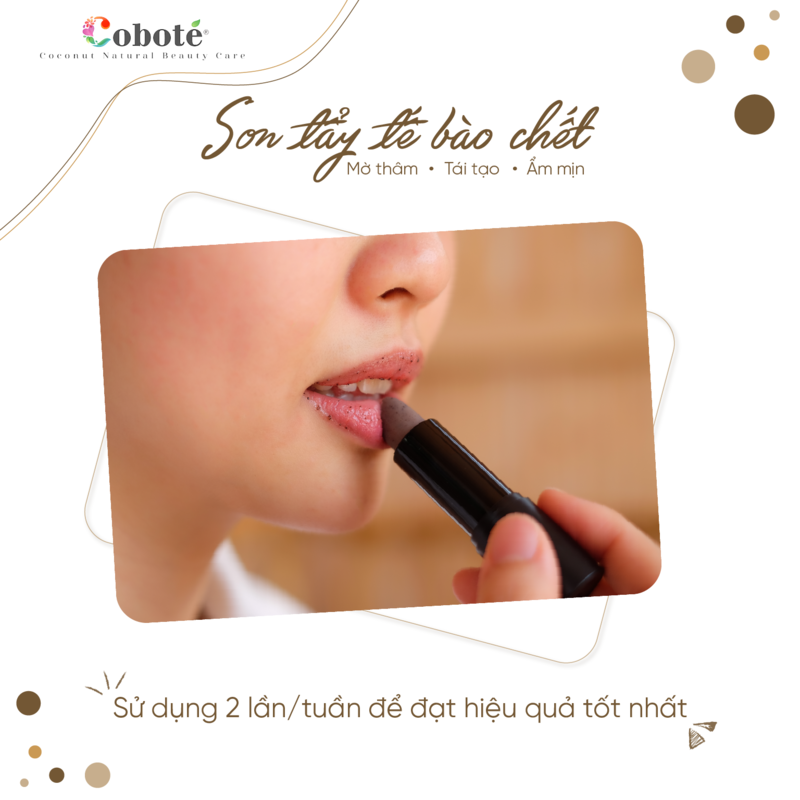 Tẩy Tế Bào Chết Môi Cà Phê & Dừa COBOTÉ Natural Lip Scrub 5g