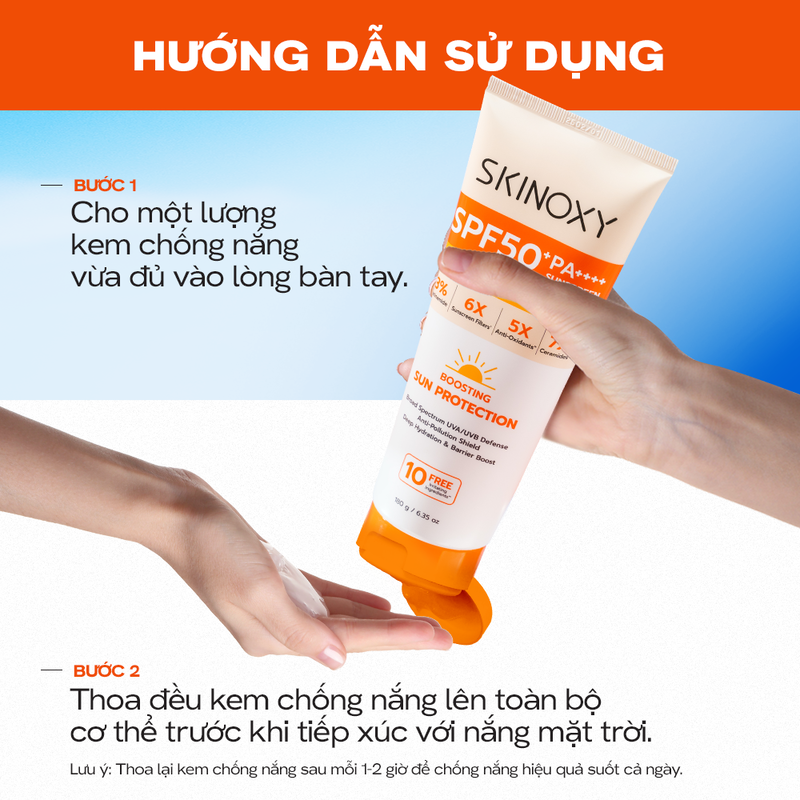Dưỡng Thể Chống Nắng Skinoxy Pro Sun Protection Body Lotion SPF50+ PA++++ 180g