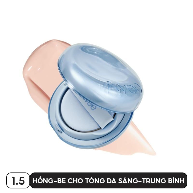 Phấn Nước fwee Cấp Ẩm, Da Căng Bóng, Che Phủ Tốt Glass Natural Cushion 15g