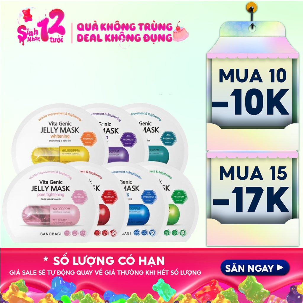 Mặt Nạ Banobagi Dưỡng Da Chuyên Sâu Vita Genic Jelly Mask 30g