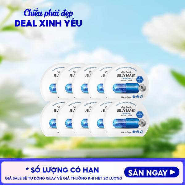  Combo 10 Miếng Mặt Nạ Banobagi Dưỡng Da Chuyên Sâu Vita Genic Jelly Mask 30g 