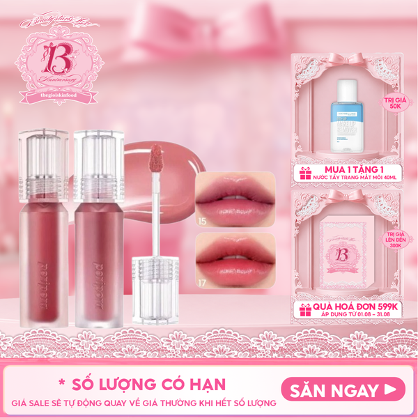  Son Tint Lâu Trôi, Bóng Nhẹ Peripera Water Bare Tint 3.7g 