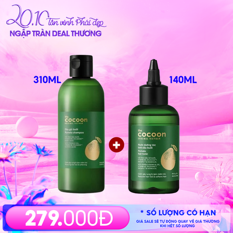 Dầu Gội Cocoon Tinh Chất Dầu Bưởi Giúp Giảm Gãy Rụng & Hỗ Trợ Mọc Tóc Pomelo Shampoo