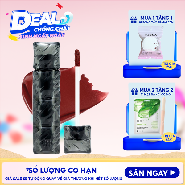  [V6 PUFFER][SON PHAO] Son Kem Lì Merzy Bền Màu, Lâu Trôi Puffer Velvet Tint 3.7g 