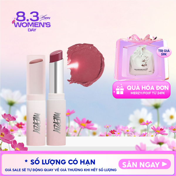 [LB1 -LB8] Son Dưỡng Ẩm Merzy Có Màu Cho Môi Mềm Mịn, Căng Mọng Siren Melting Color Lip Balm 3g 