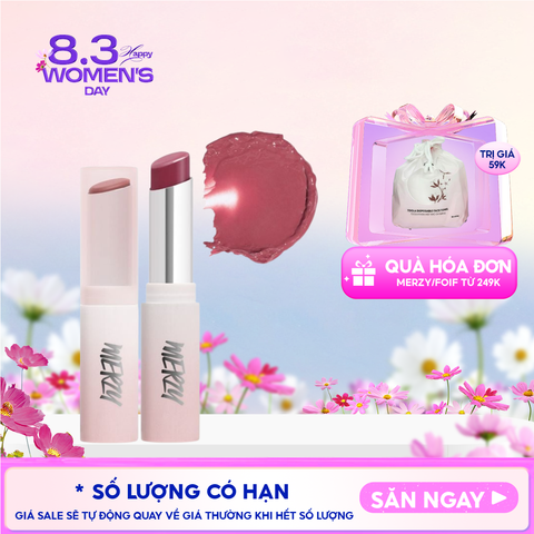 [LB1 -LB8] Son Dưỡng Ẩm Merzy Có Màu Cho Môi Mềm Mịn, Căng Mọng Siren Melting Color Lip Balm 3g