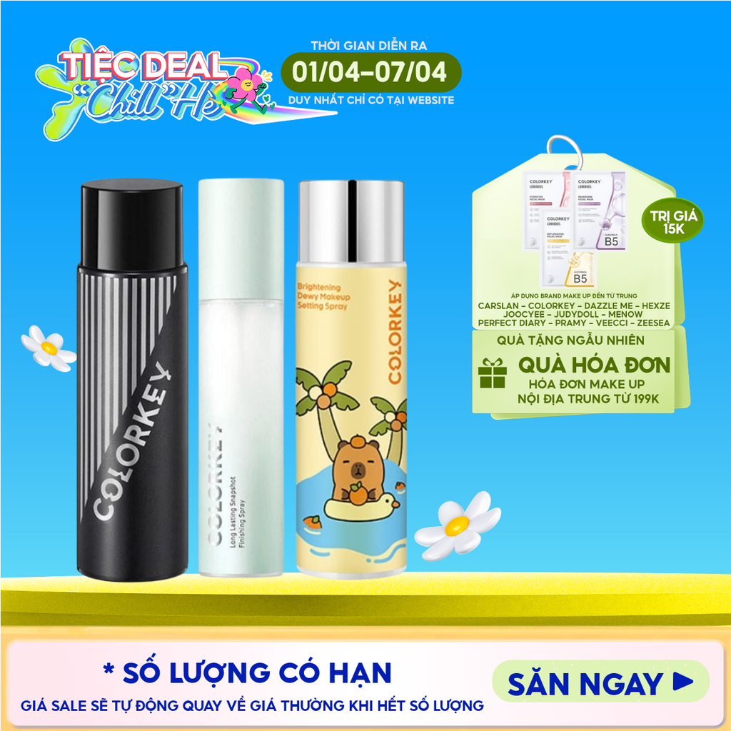 Xịt Khóa Makeup Colorkey Lâu Trôi Spray 100ml