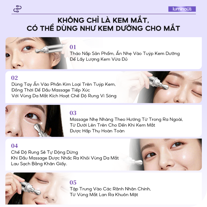 Kem Dưỡng Mắt Colorkey Hỗ Trợ Dưỡng Sáng & Nâng Cơ Vùng Da Mắt Luminous Ginseng Brightening & Uplifting Eye Cream 20ml