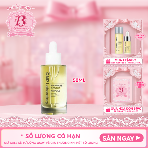  Tinh Chất CNP Keo Ong Cấp Ẩm Làm Dịu Da Propolis Rescue Ampule 50ml 