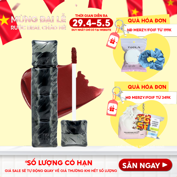  [NEW][V6 PUFFER][SON PHAO] Son Kem Lì Merzy Bền Màu, Lâu Trôi Puffer Velvet Tint 3.7g 