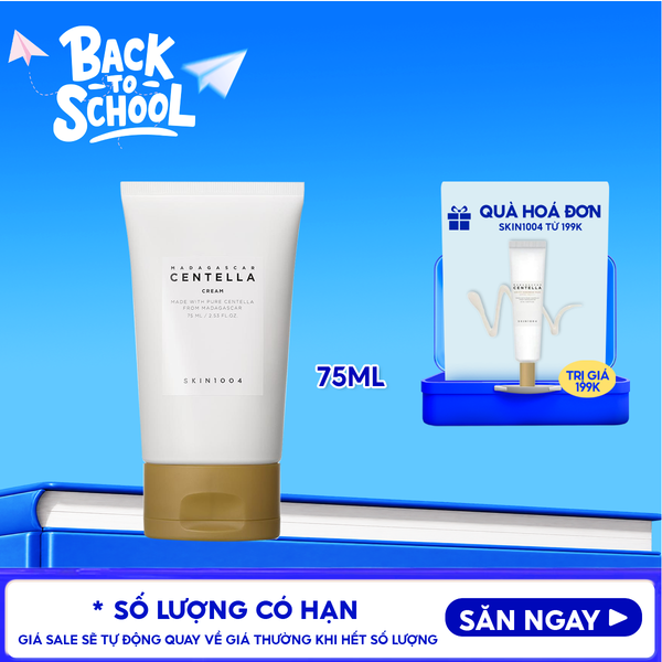  Kem Dưỡng Ẩm Skin1004 Cải Thiện Làn Da Chiết Xuất Rau Má Madagascar Centella Cream 75ml 