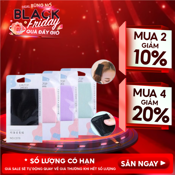  [NHẬP KHẨU][ Set 2 Miếng] Miếng Dán Tóc Mái LMLTOP Tự Dính Giữ Tóc Gọn Gàng 