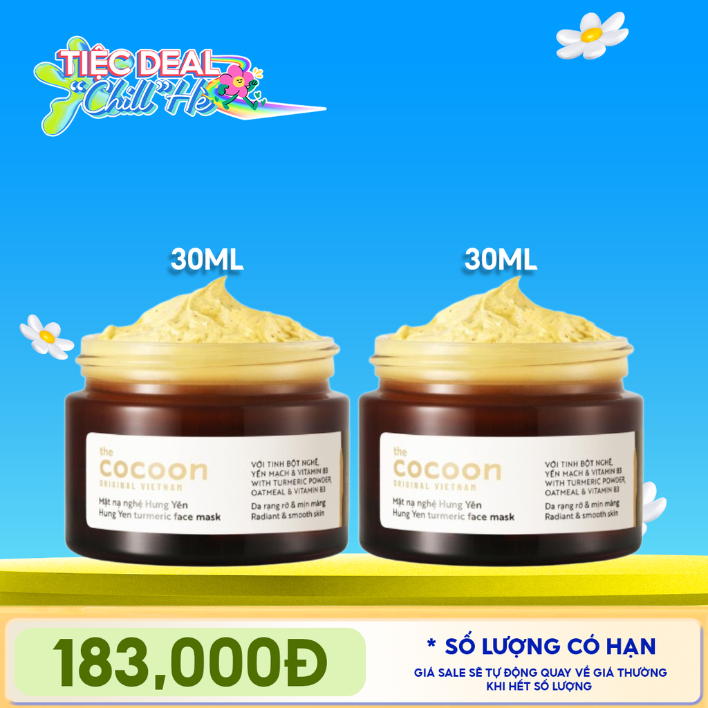 Mặt Nạ Rửa Cocoon Chiết Xuất Nghệ Hưng Yên Turmeric Face Mask
