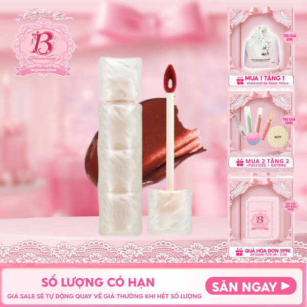  Son Phao Kem Lì Mềm Mịn Như Bơ, Lâu Trôi Merzy Puffer Mellow Tint 3.7g 