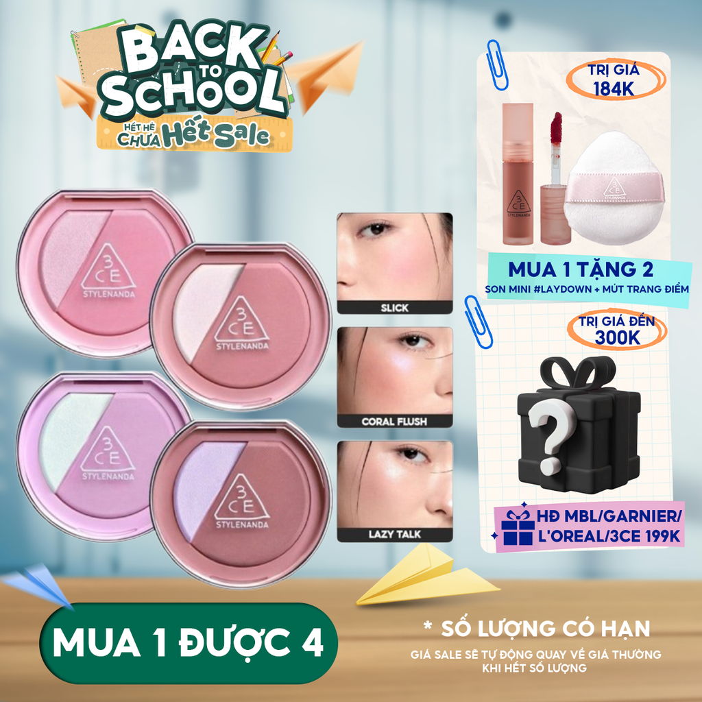 Phấn Má Hồng Bắt Sáng 3CE Blushlighter 9g
