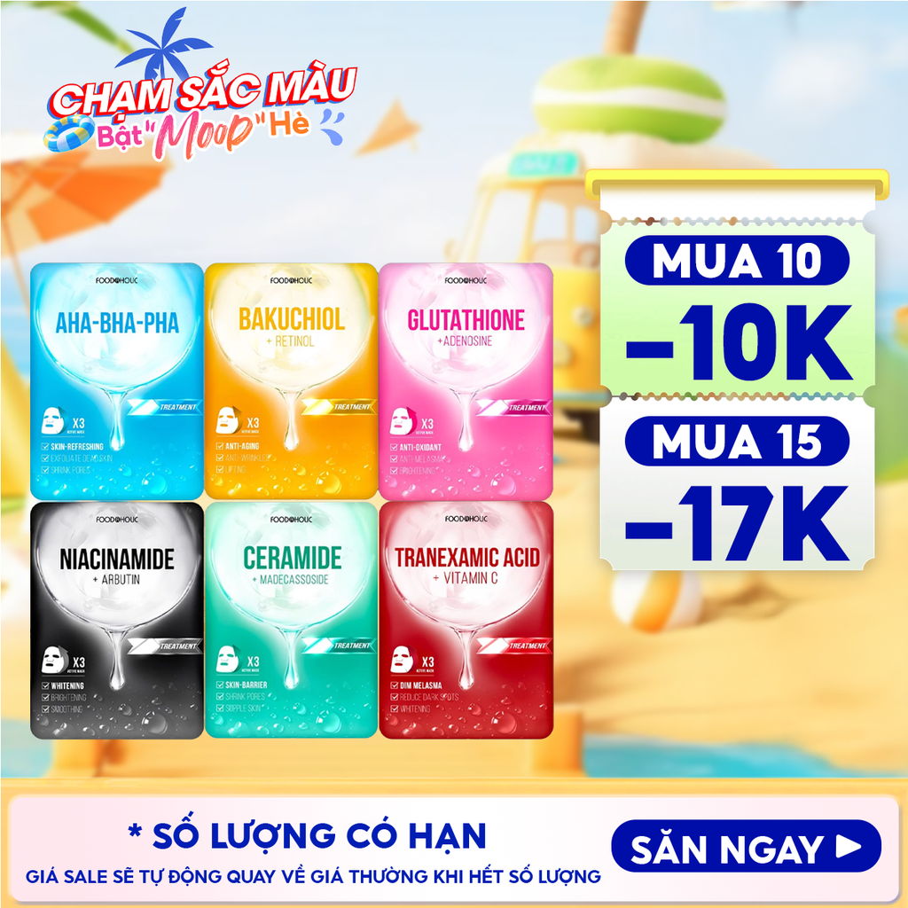 Mặt Nạ Foodaholic Dưỡng Ẩm, Hỗ Trợ Dưỡng Trắng, Cải Thiện Nếp Nhăn, Phục Hồi Da Sâu Ample Mask 23ml