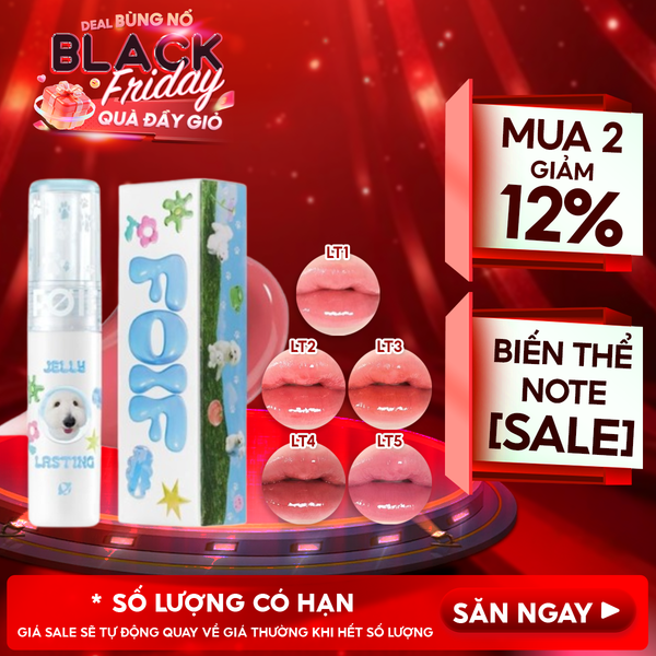  [Teddy Collection] Son Tint Bóng FOIF Thuần Chay, Ẩm Mịn, Căng Bóng Jelly Lasting Tint 3g 