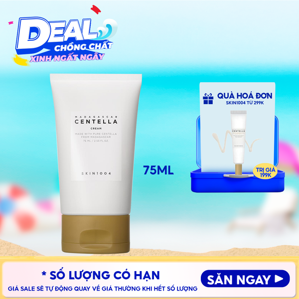  Kem Dưỡng Ẩm Skin1004 Cải Thiện Làn Da Chiết Xuất Rau Má Madagascar Centella Cream 75ml 
