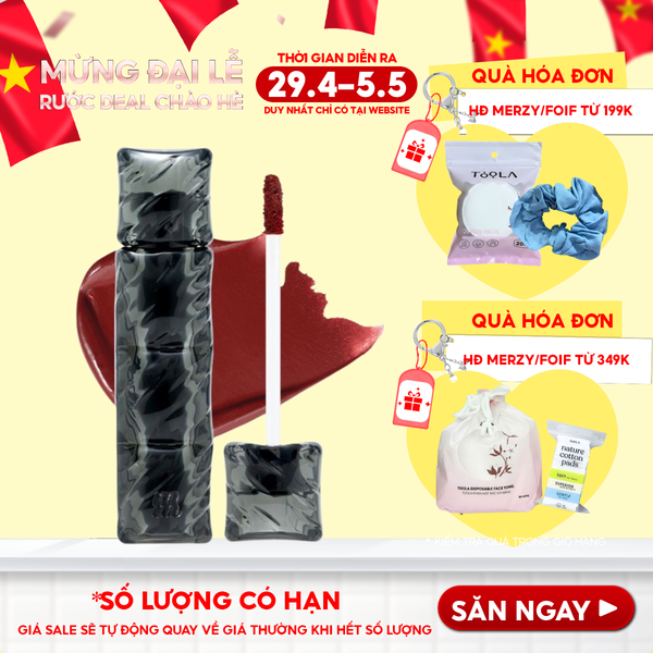  [NEW][V6 PUFFER][SON PHAO] Son Kem Lì Merzy Bền Màu, Lâu Trôi Puffer Velvet Tint 3.7g 