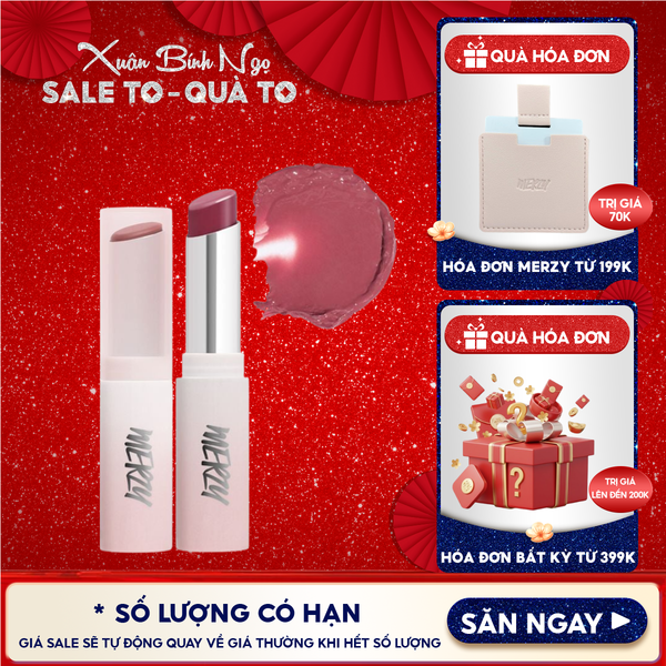  [LB1 -LB8] Son Dưỡng Ẩm Merzy Có Màu Cho Môi Mềm Mịn, Căng Mọng Siren Melting Color Lip Balm 3g 