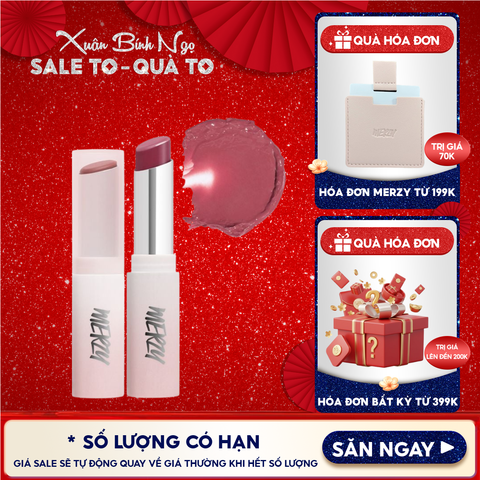 [LB1 -LB8] Son Dưỡng Ẩm Merzy Có Màu Cho Môi Mềm Mịn, Căng Mọng Siren Melting Color Lip Balm 3g