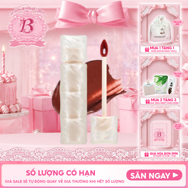  Son Phao Kem Lì Mềm Mịn Như Bơ, Lâu Trôi Merzy Puffer Mellow Tint 3.7g 