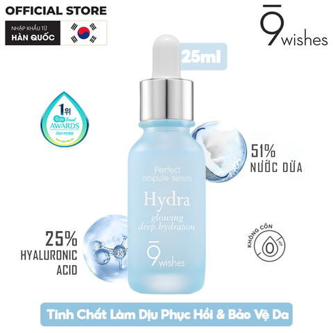 Serum 9 Wishes Dưỡng Ẩm, Cấp Nước, Căng Mịn Da 9 Wishes HYDRA AMPULE II Serum
