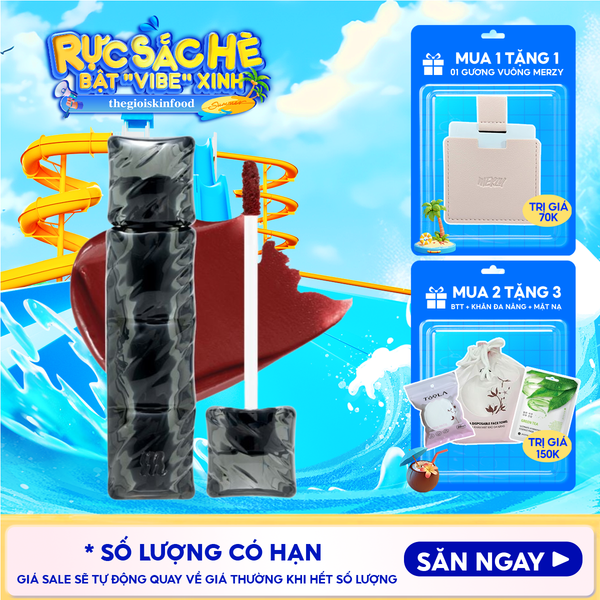  [NEW][V6 PUFFER][SON PHAO] Son Kem Lì Merzy Bền Màu, Lâu Trôi Puffer Velvet Tint 3.7g 