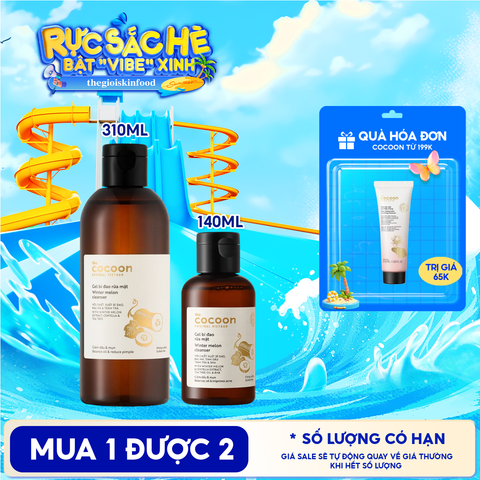 Gel Rửa Mặt Cocoon Bí Đao Hỗ Trợ Giảm Dầu Và Mụn Winter Melon Cleanser