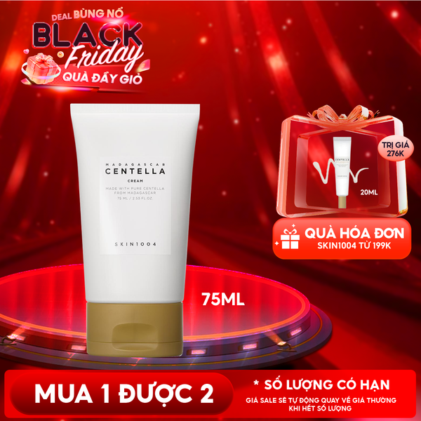  Kem Dưỡng Ẩm Skin1004 Cải Thiện Làn Da Chiết Xuất Rau Má Madagascar Centella Cream 75ml 