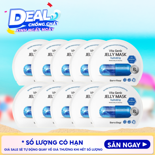  Combo 10 Miếng Mặt Nạ Banobagi Dưỡng Da Chuyên Sâu Vita Genic Jelly Mask 30g 