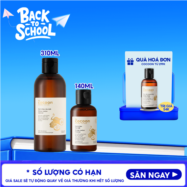  Nước Hoa Hồng Cocoon Cân Bằng Da Chiết Xuất Bí Đao Winter Melon Toner 