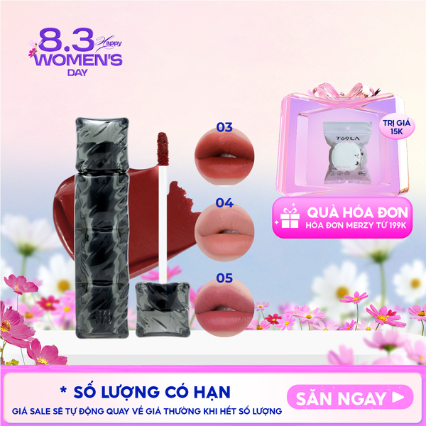  [NEW][V6 PUFFER][SON PHAO] Son Kem Lì Merzy Bền Màu, Lâu Trôi Puffer Velvet Tint 3.7g 