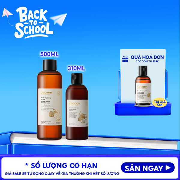  Gel Rửa Mặt Cocoon Bí Đao Hỗ Trợ Giảm Dầu Và Mụn Winter Melon Cleanser 