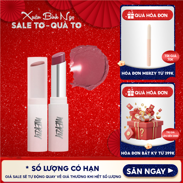  [LB1 -LB8] Son Dưỡng Ẩm Merzy Có Màu Cho Môi Mềm Mịn, Căng Mọng Siren Melting Color Lip Balm 3g 