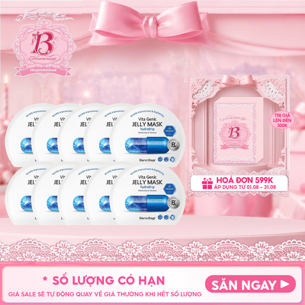  Combo 10 Miếng Mặt Nạ Banobagi Dưỡng Da Chuyên Sâu Vita Genic Jelly Mask 30g 