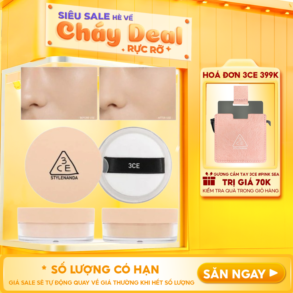Phấn Phủ Dạng Bột Bền Màu 3CE Loose Powder 8.5g