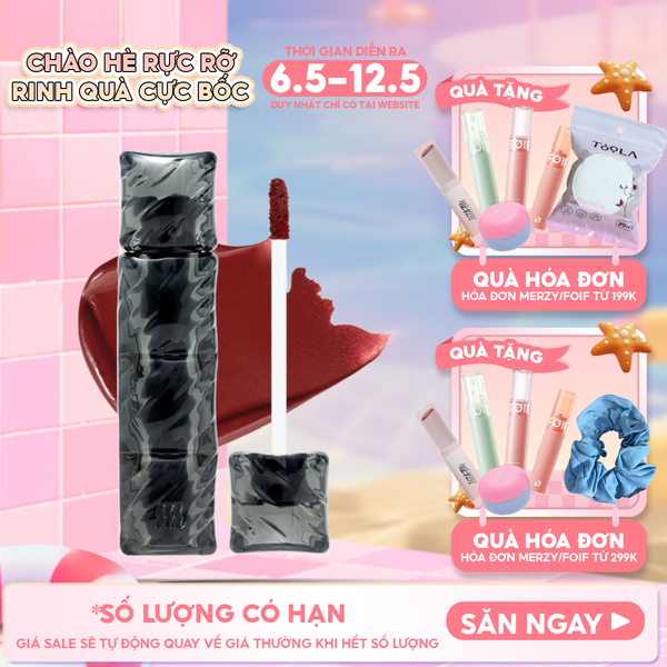  [NEW][V6 PUFFER][SON PHAO] Son Kem Lì Merzy Bền Màu, Lâu Trôi Puffer Velvet Tint 3.7g 