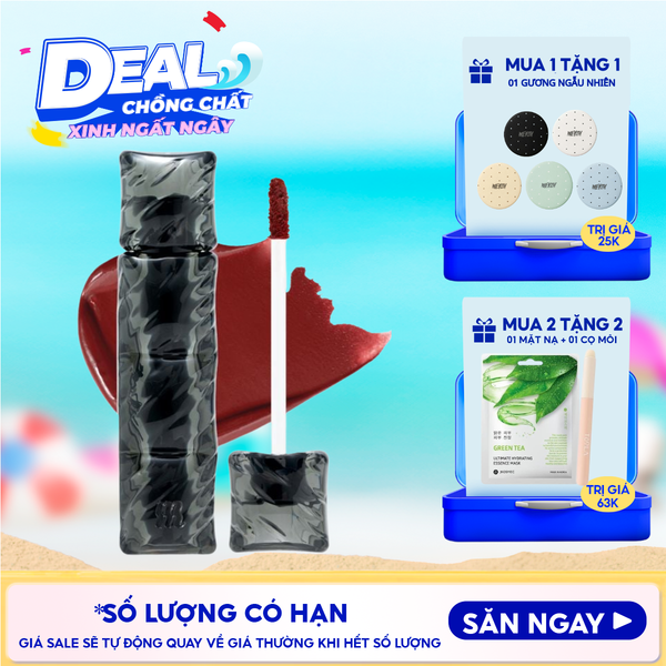  [V6 PUFFER][SON PHAO] Son Kem Lì Merzy Bền Màu, Lâu Trôi Puffer Velvet Tint 3.7g 