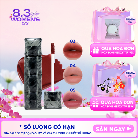 [NEW][V6 PUFFER][SON PHAO] Son Kem Lì Merzy Bền Màu, Lâu Trôi Puffer Velvet Tint 3.7g