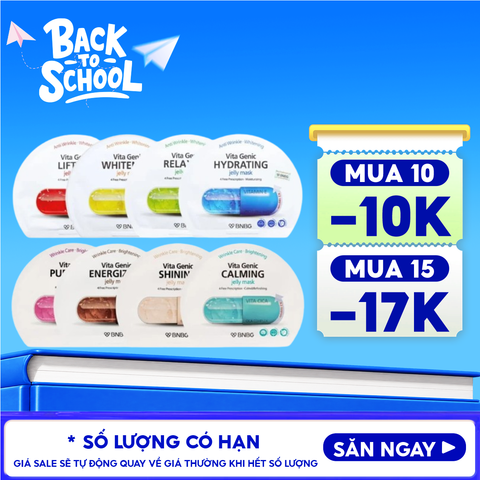 Mặt Nạ Miếng BNBG Dưỡng Ẩm, Hỗ Trợ Dưỡng Trắng, Cải Thiện Làn Da Hàn Quốc Vita Genic Jelly Mask