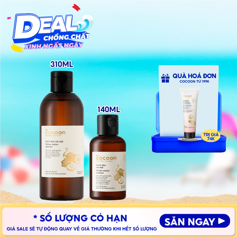 Nước Hoa Hồng Cocoon Cân Bằng Da Chiết Xuất Bí Đao Winter Melon Toner