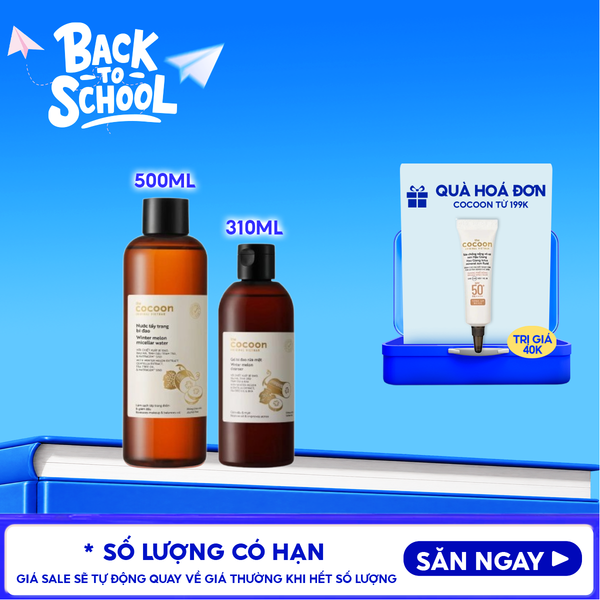  Gel Rửa Mặt Cocoon Bí Đao Hỗ Trợ Giảm Dầu Và Mụn Winter Melon Cleanser 