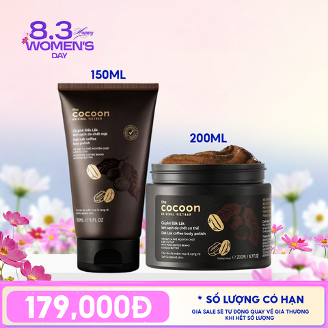 Kem Tẩy Da Chết Cocoon Chiết Xuất Cà Phê Đắk Lắk Dak Lak Coffee Face Polish 150ml