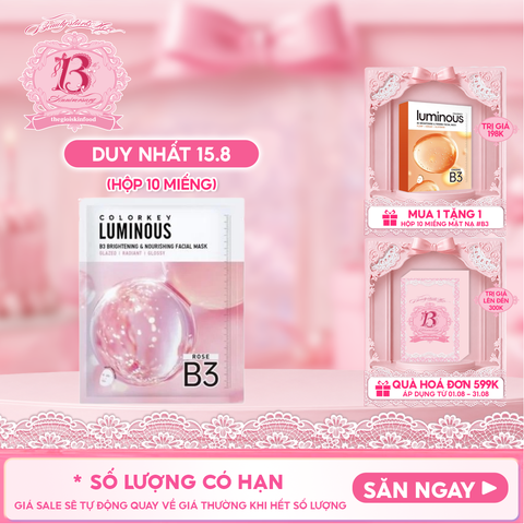 Mặt Nạ Colorkey B3 Hỗ Trợ Dưỡng Sáng Da Luminous B3 Brightening Facial Mask 30ml